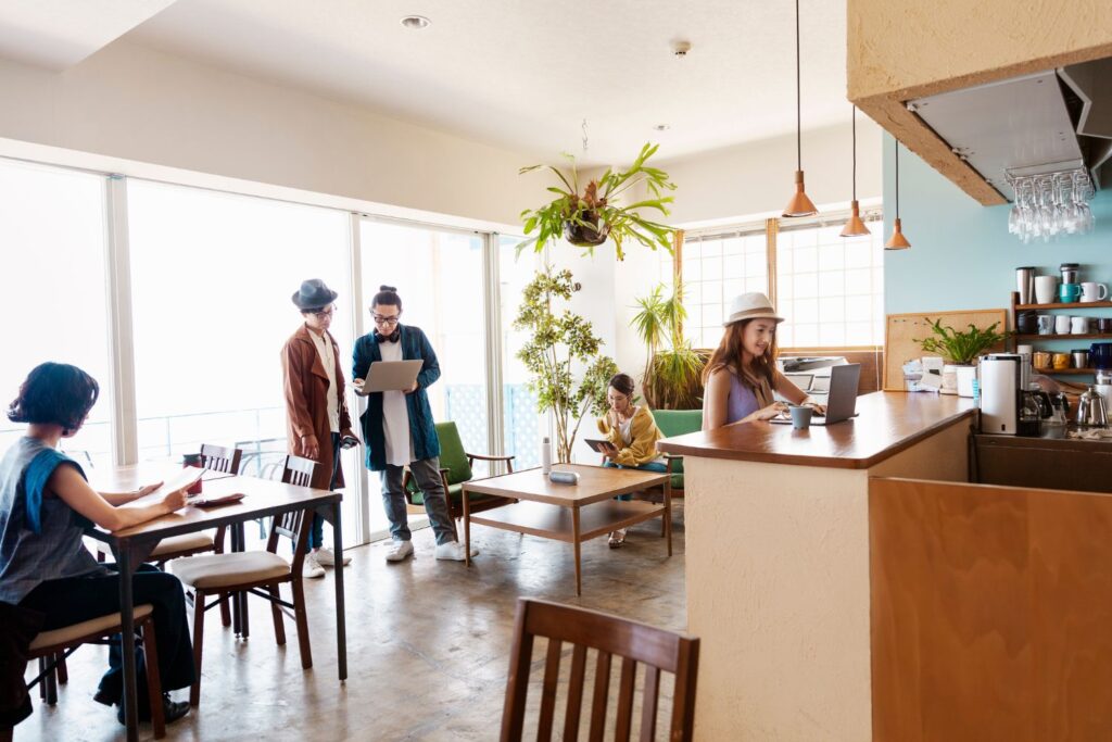 คาเฟ่ตึกแถวสไตล์โมเดิร์นลอฟท์