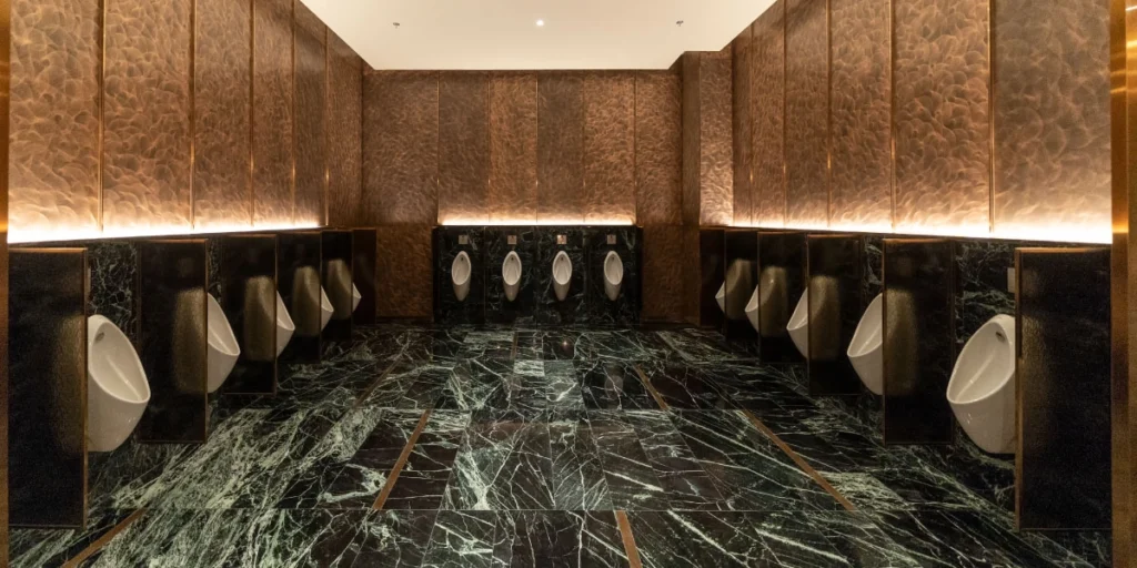 แบบห้องน้ำร้านอาหารสไตล์ Art Deco