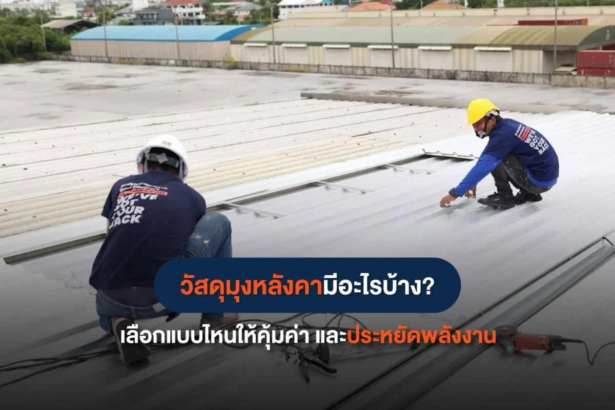 เจาะลึกวัสดุมุงหลังคามีอะไรบ้าง ควรเลือกแบบไหนดี