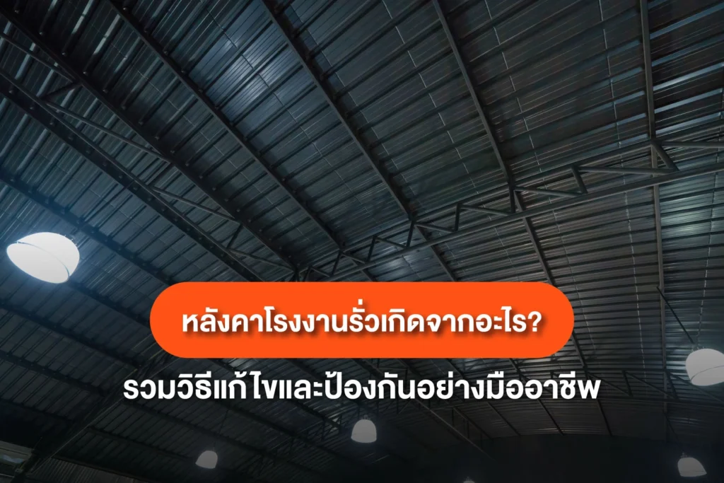 ปัญหาหลังคาโรงงานรั่ว เรื่องใหญ่ที่ไม่ควรปล่อยไว้